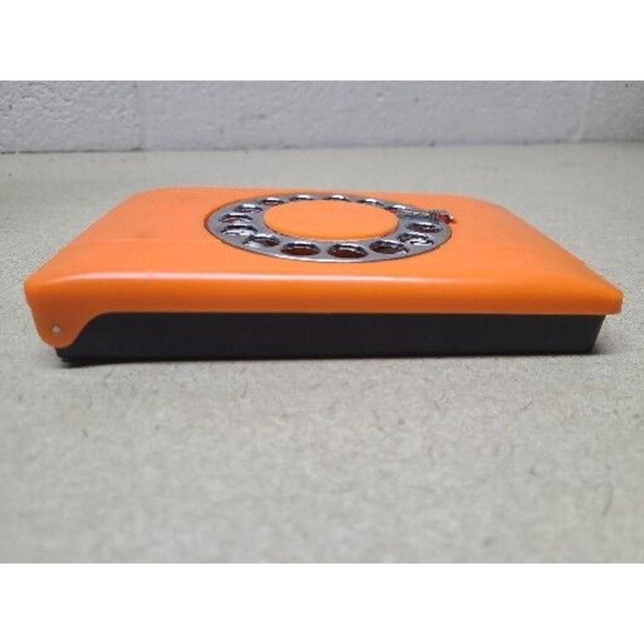 Vintage Orange Telephone Index Rotary Dial Address Book Retro - Picture 5 of 6